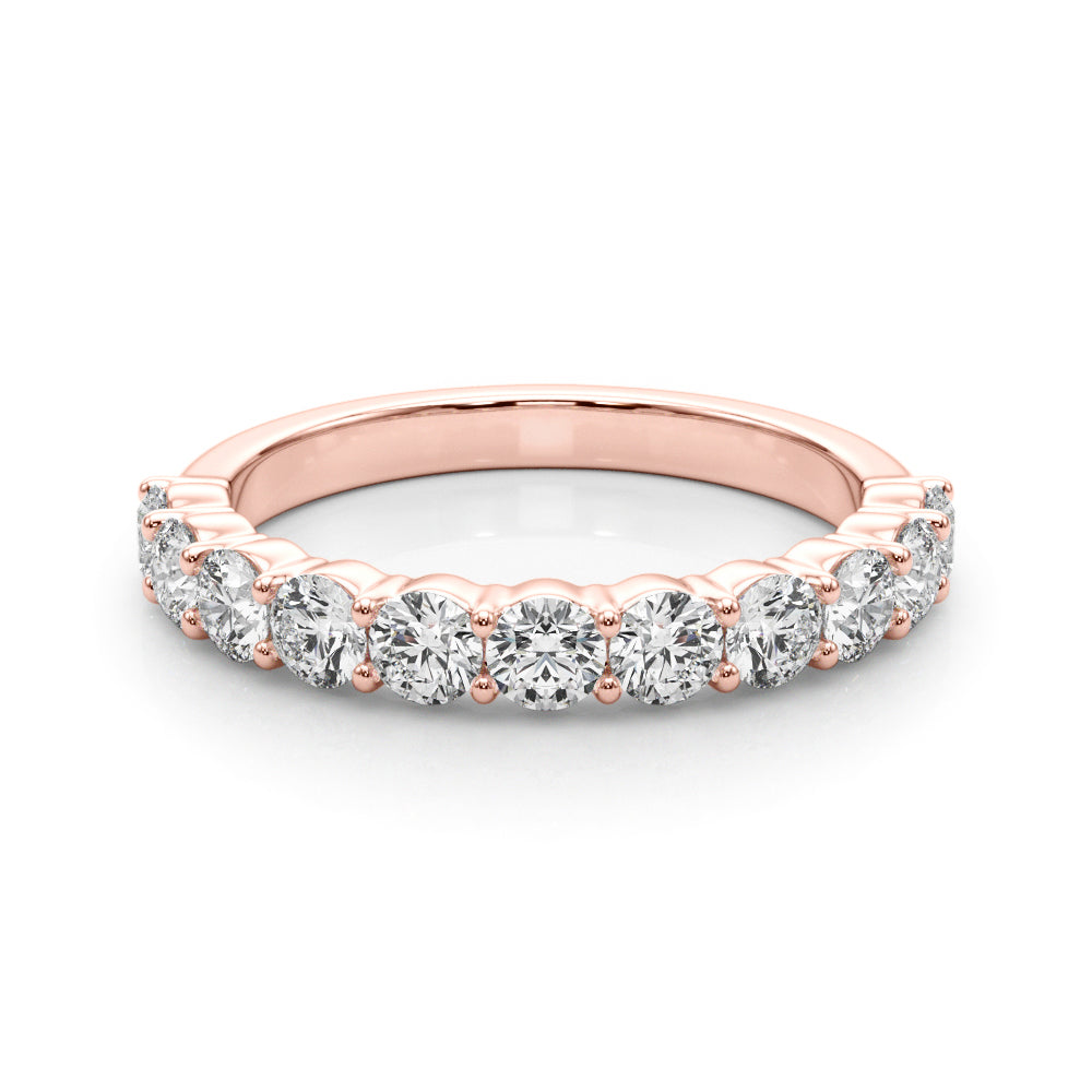 18K Rose Gold Multi-Diamond Engagement Ring