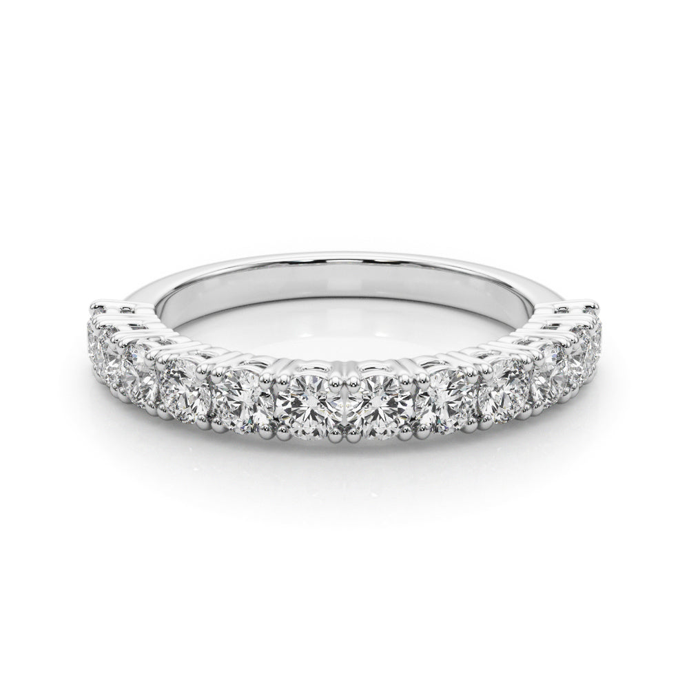 18K White Gold 1 CT Diamond Wedding Band