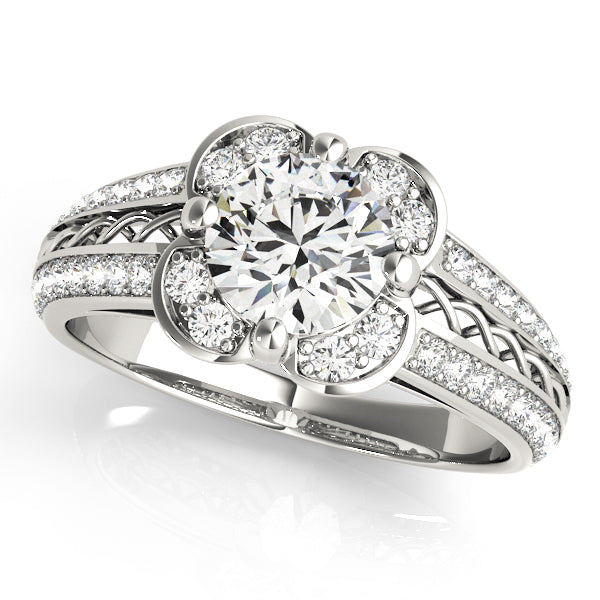 Halo Diamond Engagement Ring