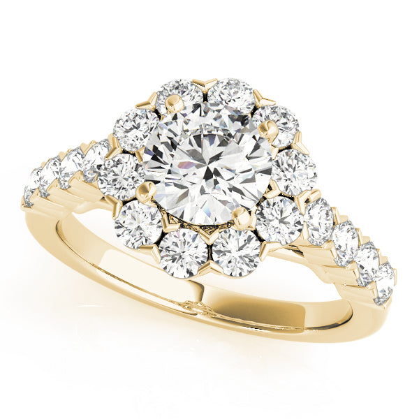 Halo Diamond Engagement Ring