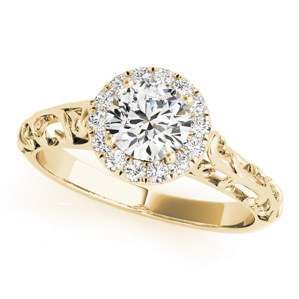 Halo Diamond Engagement Ring