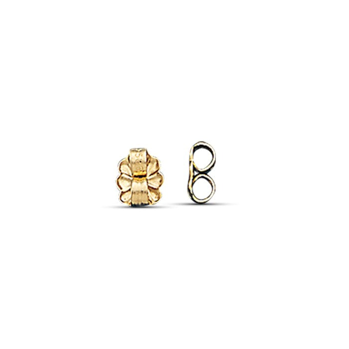 14K White Gold Single Stone Stud Earring