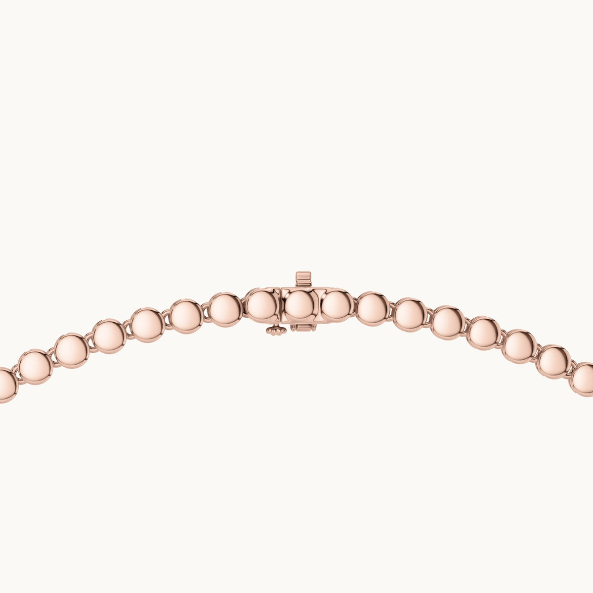Round lab-grown diamond graduated riviera necklace in rose gold, 7.884 CT TW, view 4