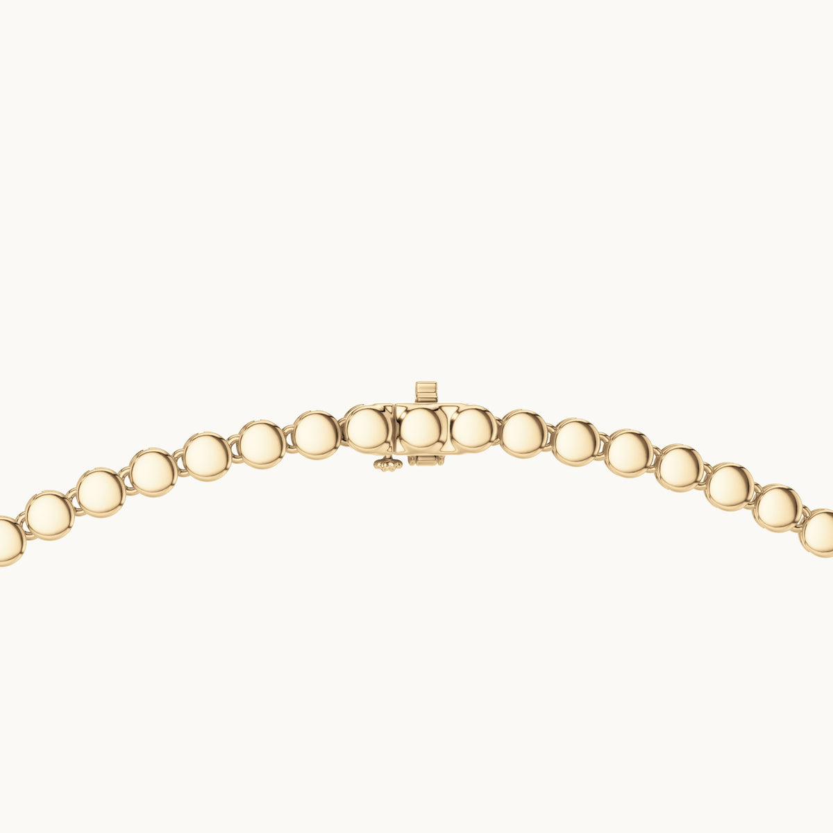 Round lab-grown diamond graduated riviera necklace in yellow gold, 7.884 CT TW, view 4