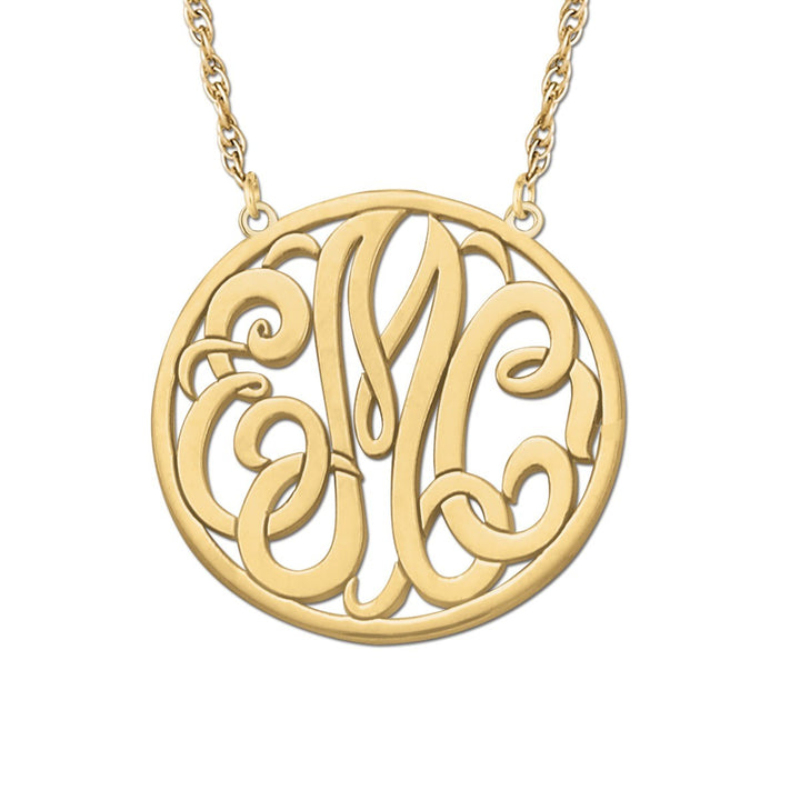 14K Yellow Gold Personalized Fashion Pendant