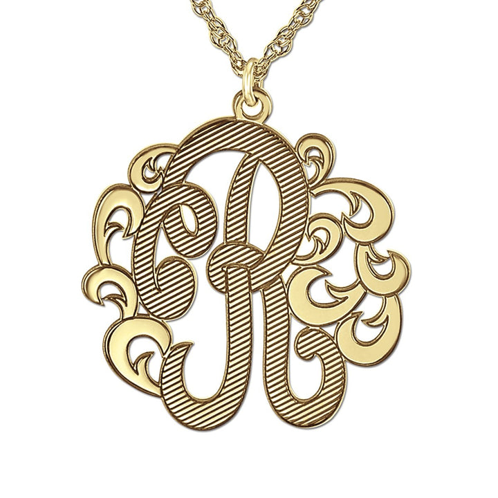 14K Yellow Gold Personalized Fashion Pendant