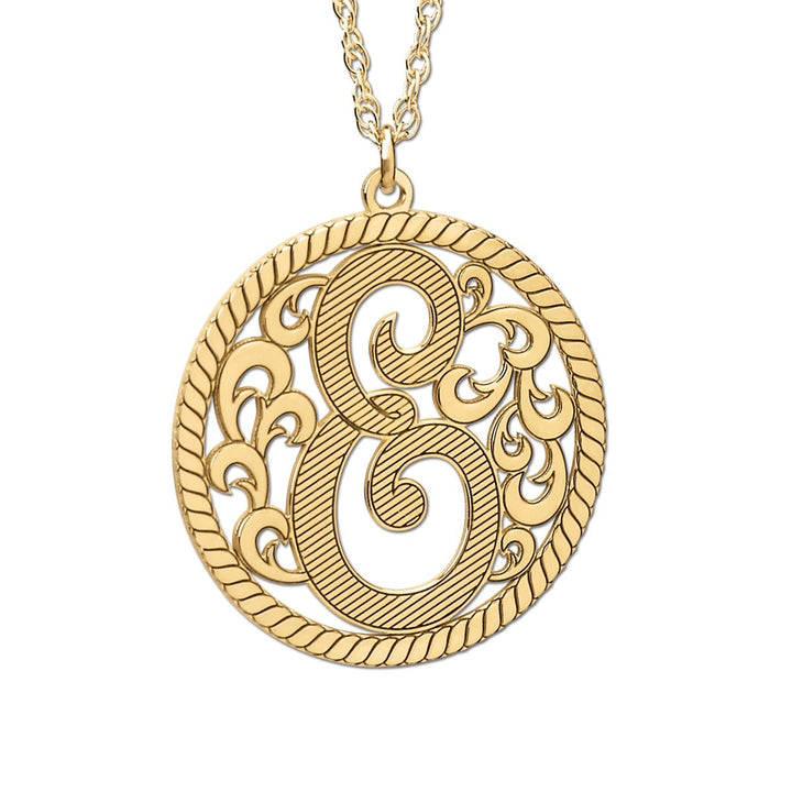 14K Yellow Gold Personalized Fashion Pendant