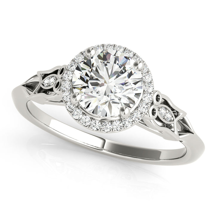 Halo Diamond Engagement Ring