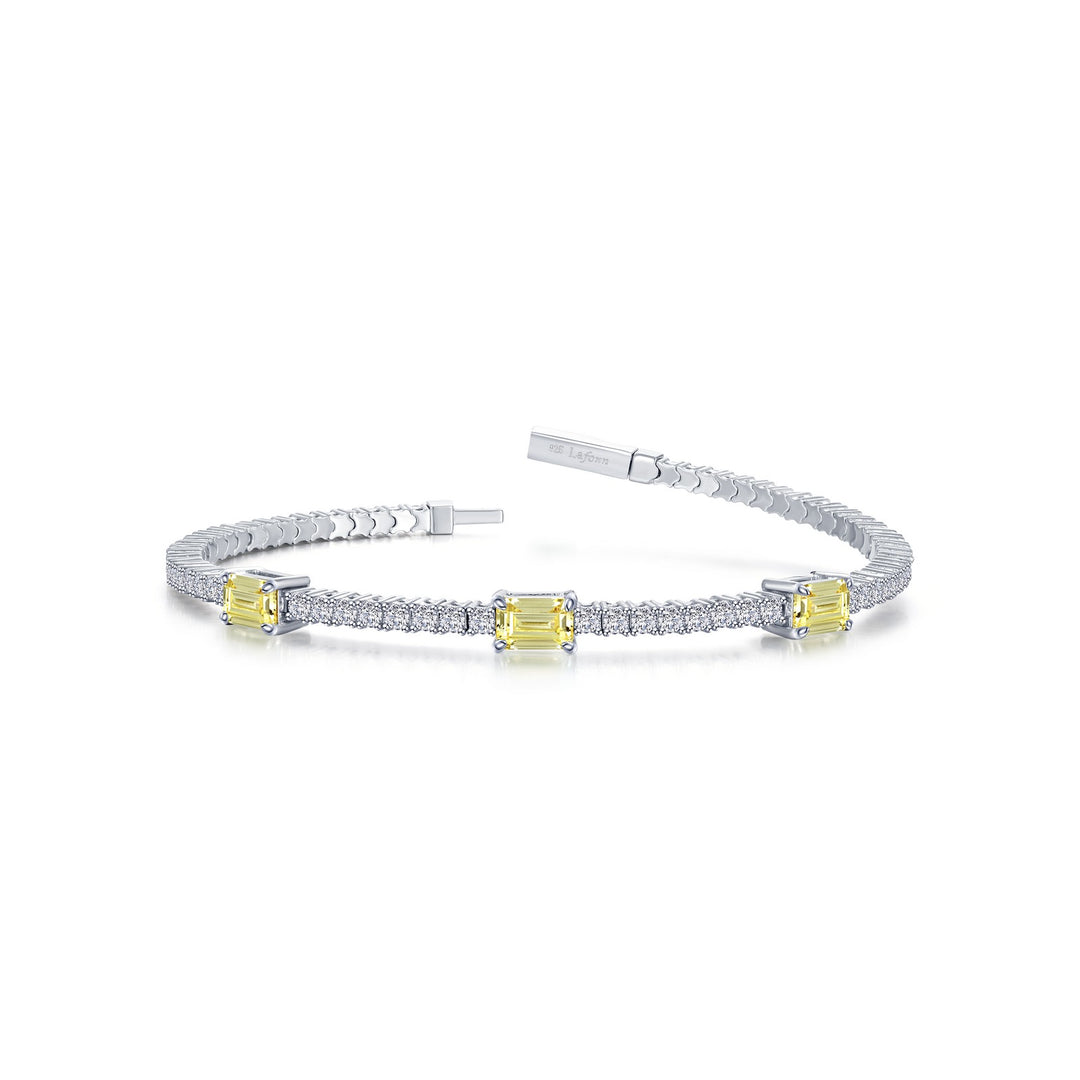 3.90 CTW Station Flexible Tennis Bracelet