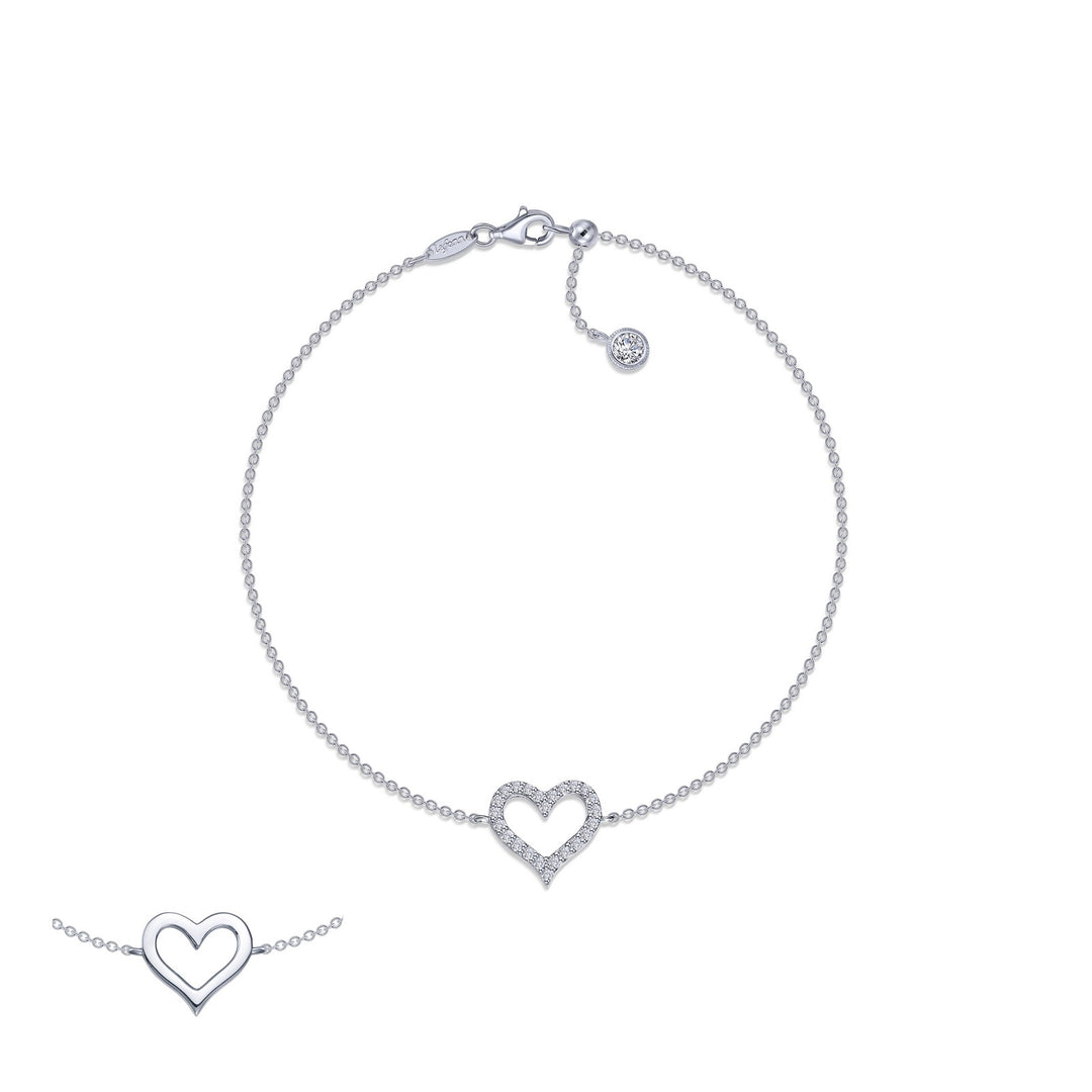 Reversible Cut-Out Heart Bracelet