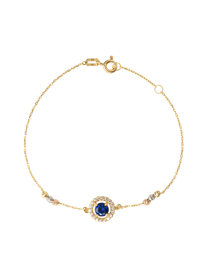 18K GOLD RADIANT ROUND-SHAPED BRACELET