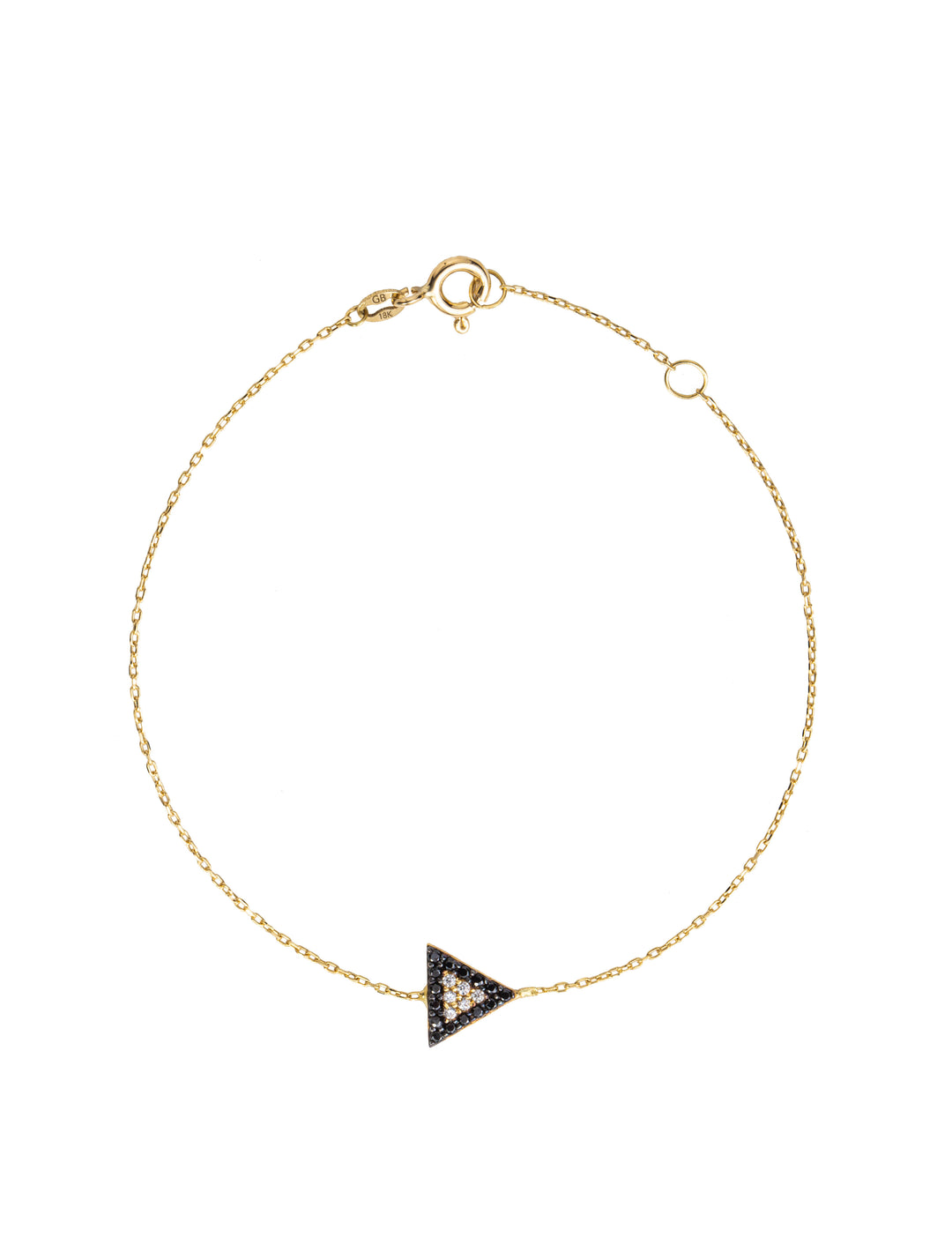 18K GOLD MINIMAL TRIANGLE BRACELET