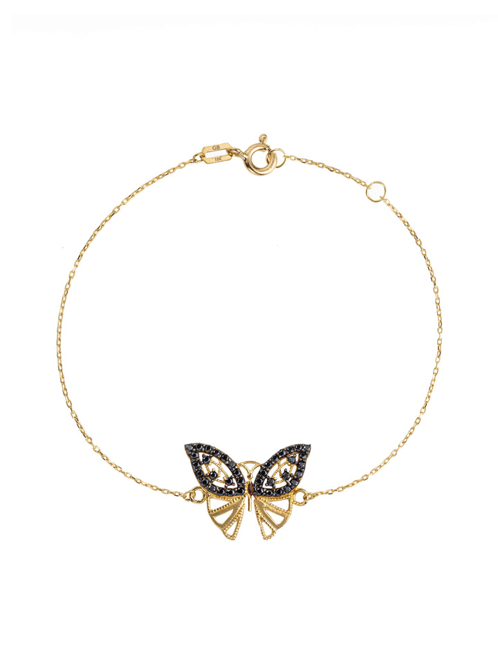 18K GOLD BOLD BUTTERFLY BRACELET