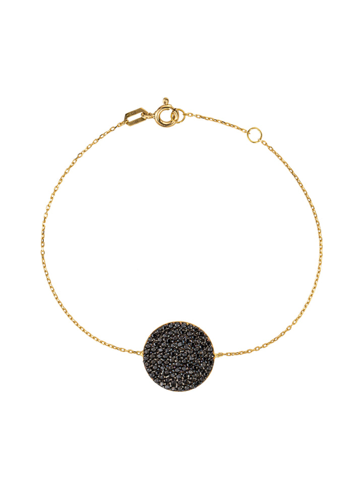 18K GOLD GLITTERING CIRCLE BRACELET