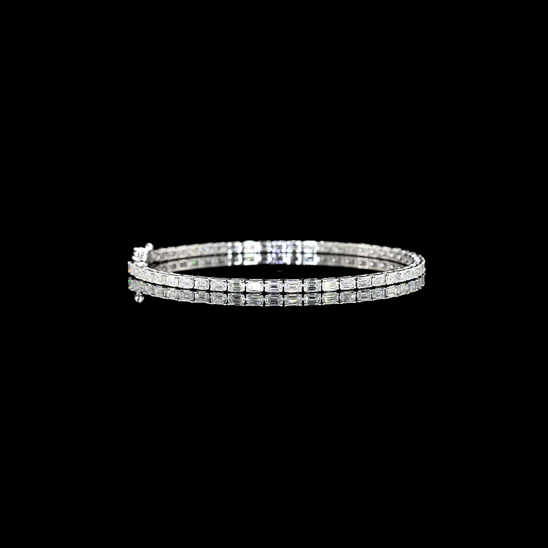14K WHITE GOLDTennis Necklace