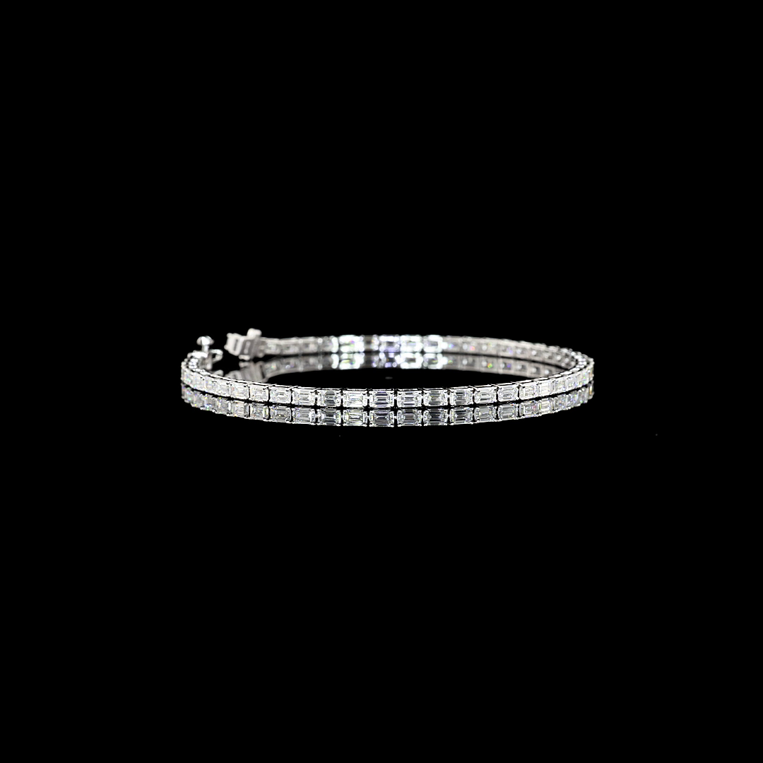 14K WHITE GOLDTennis Necklace