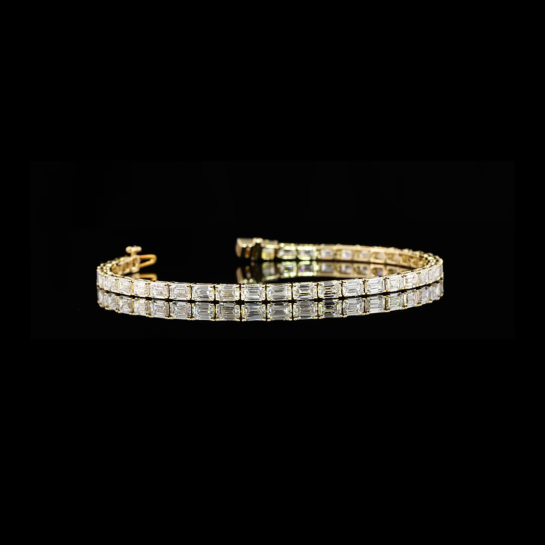14K YELLOW GOLDTennis Necklace
