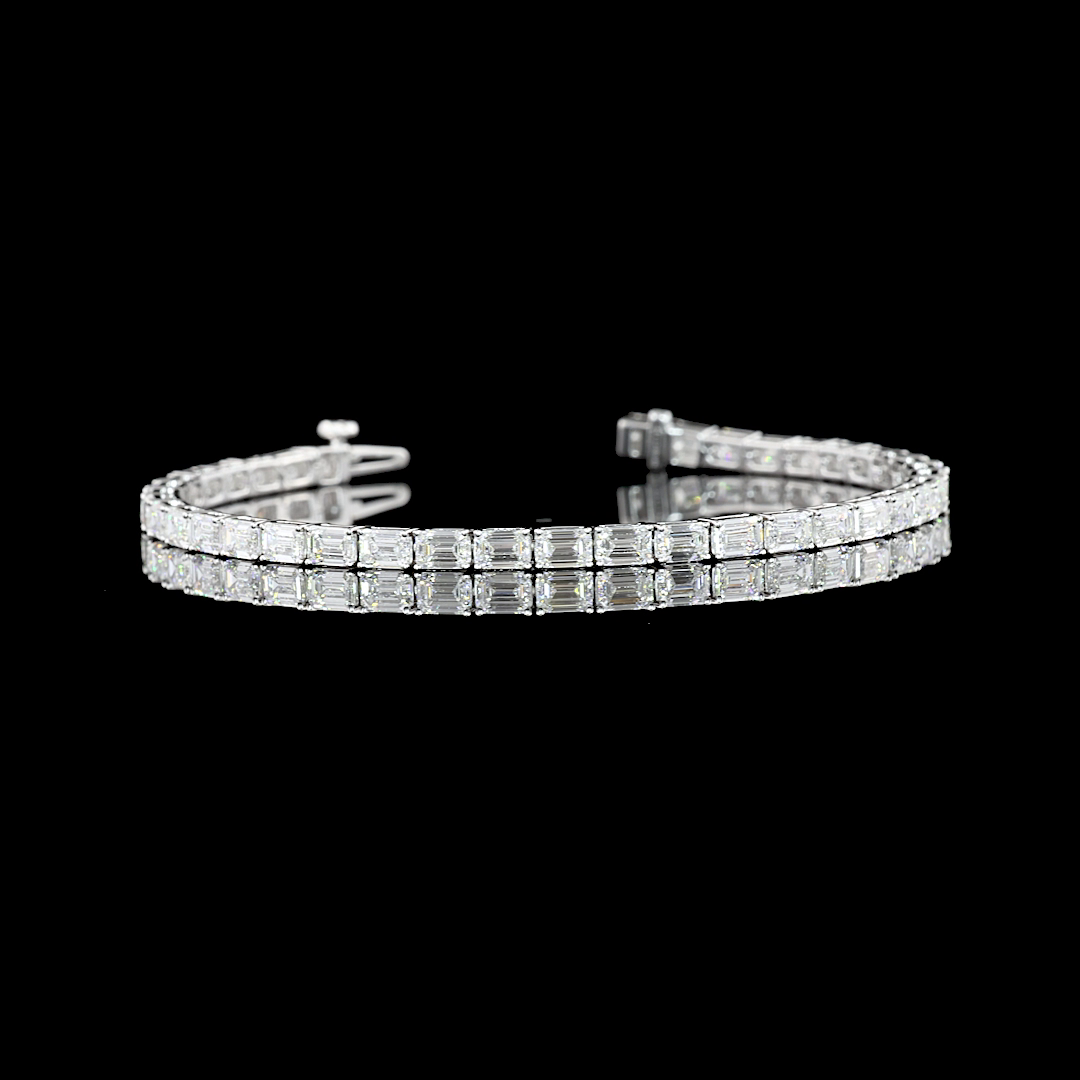 14K WHITE GOLDTennis Necklace