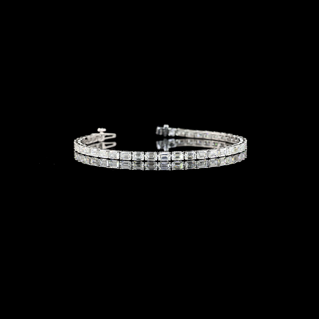 14K WHITE GOLDTennis Necklace