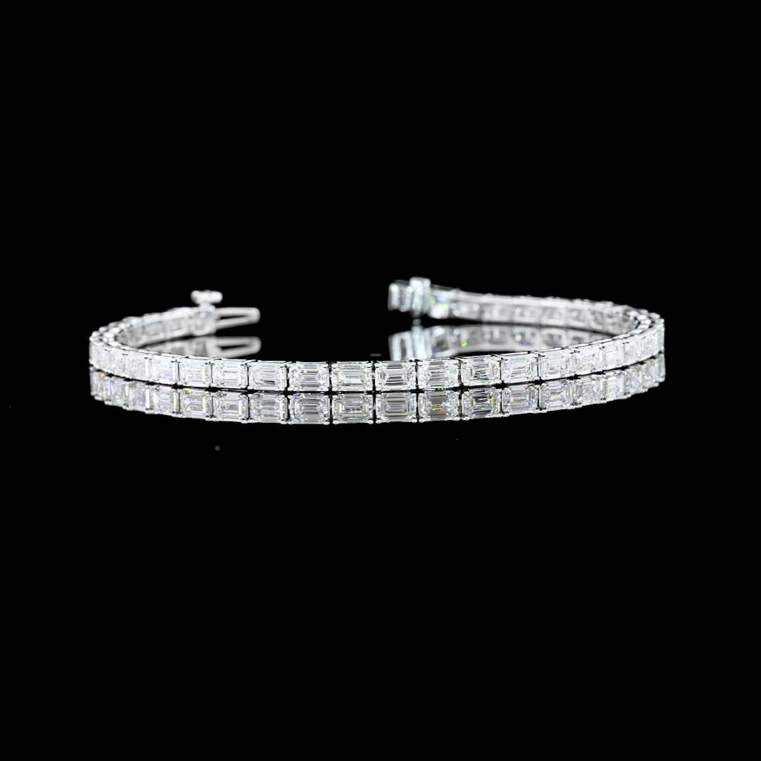 14K WHITE GOLDTennis Necklace