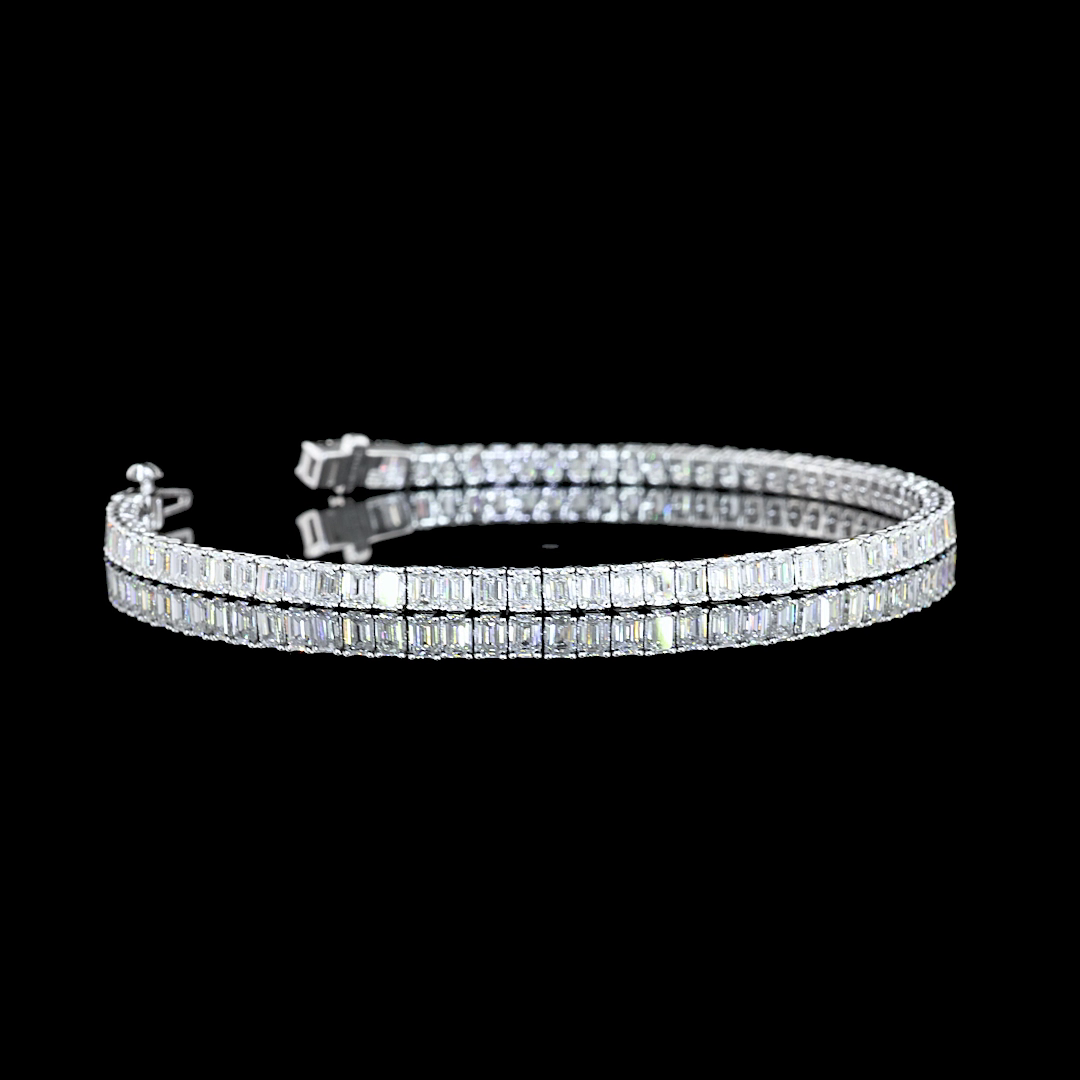 14K WHITE GOLDTennis Necklace