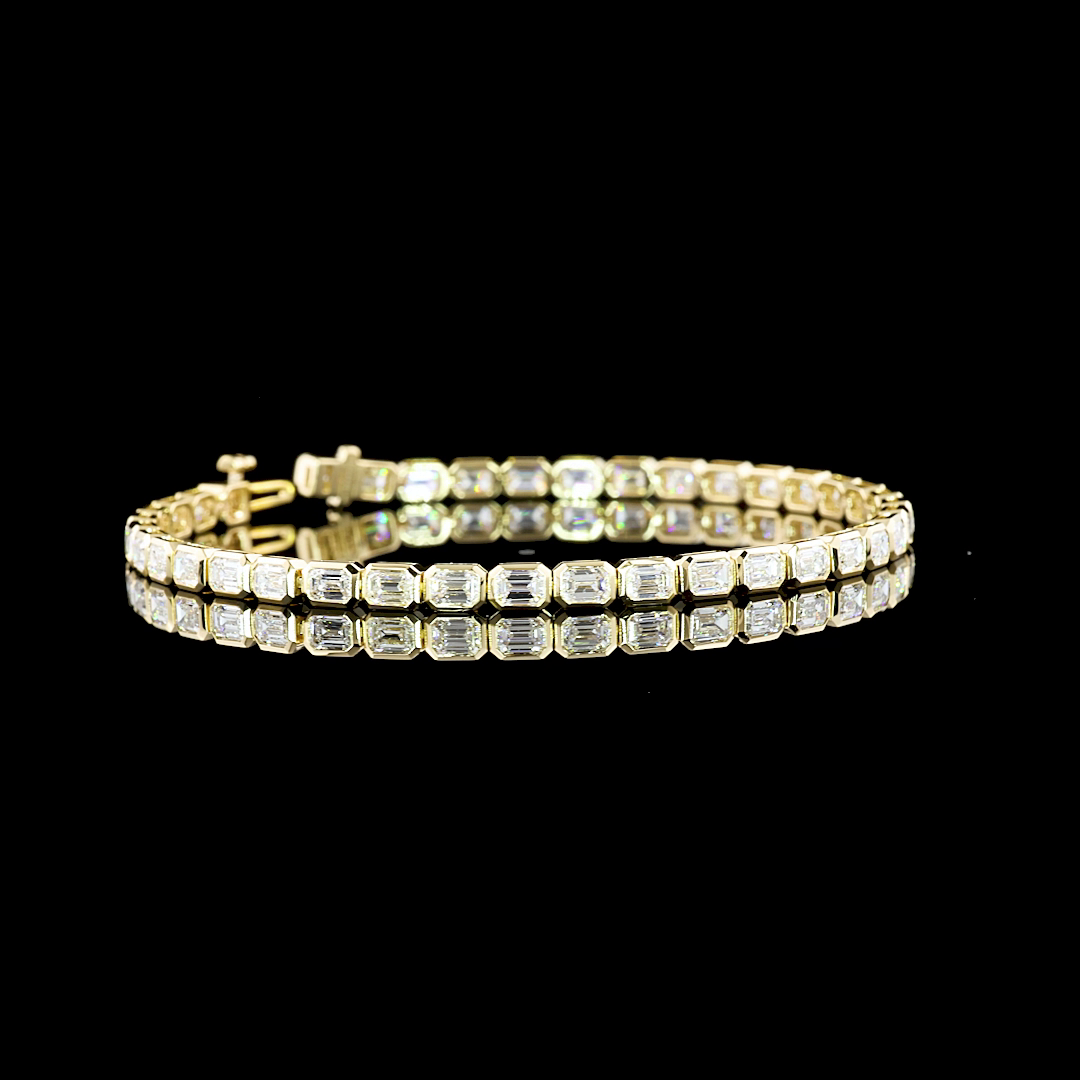 14K YELLOW GOLDTennis Necklace