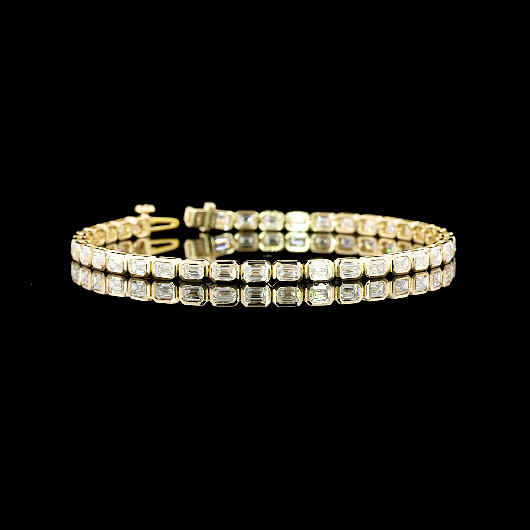 14K YELLOW GOLDTennis Necklace