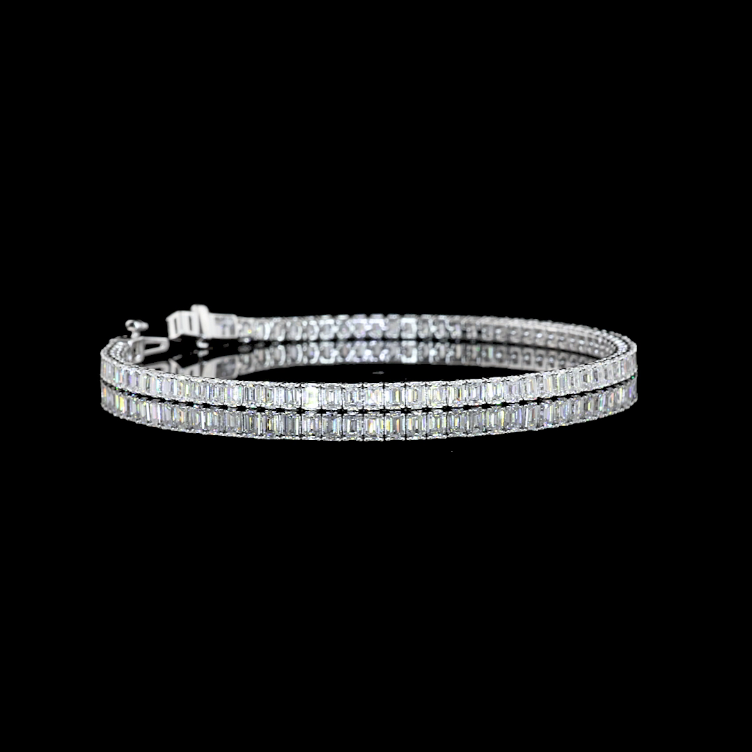 14K WHITE GOLDTennis Necklace