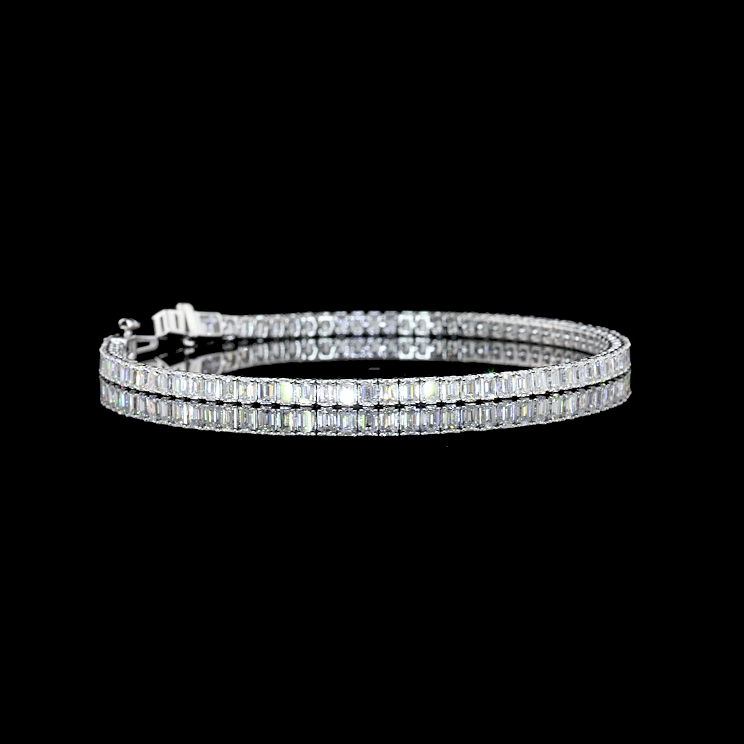 14K WHITE GOLDTennis Necklace