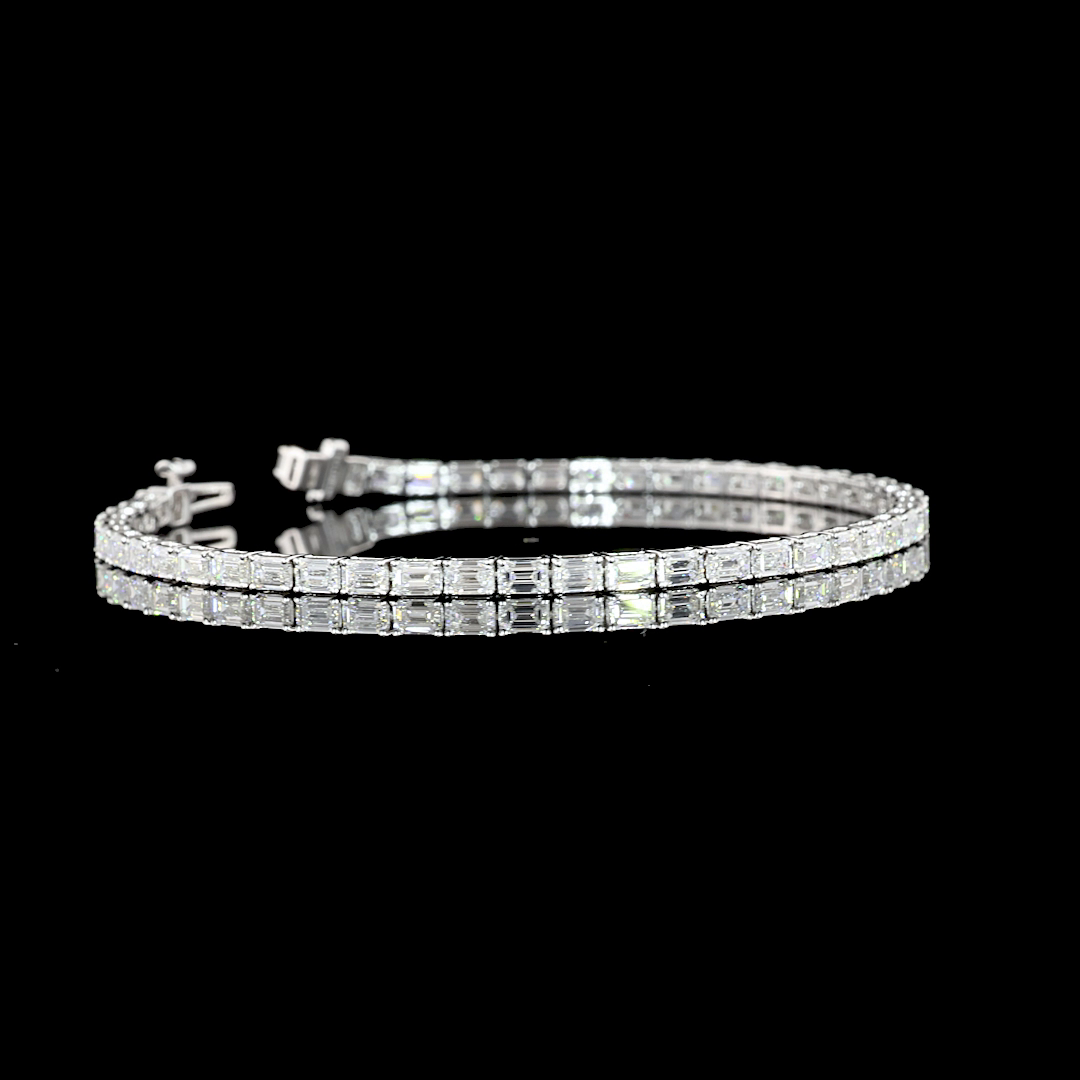 14K WHITE GOLDTennis Necklace