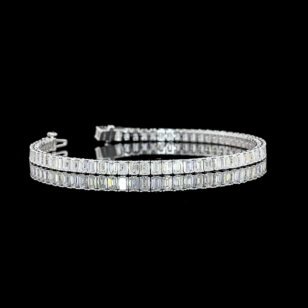 14K WHITE GOLDTennis Necklace