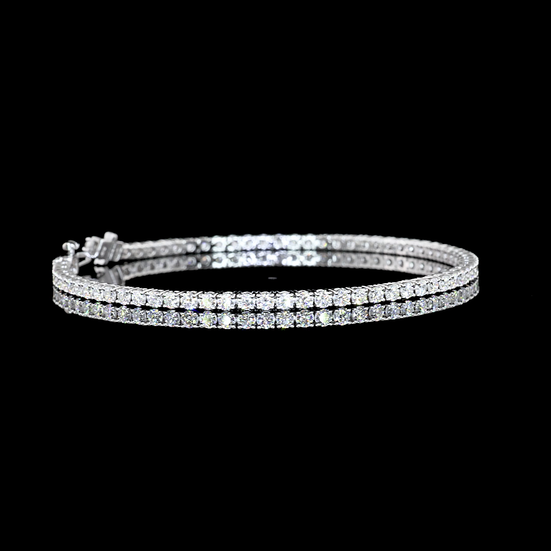 14K WHITE GOLDTennis Necklace