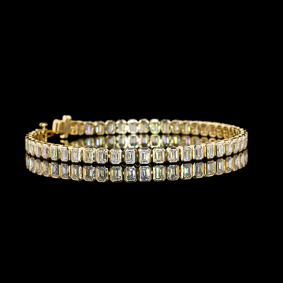 14K YELLOW GOLDTennis Necklace