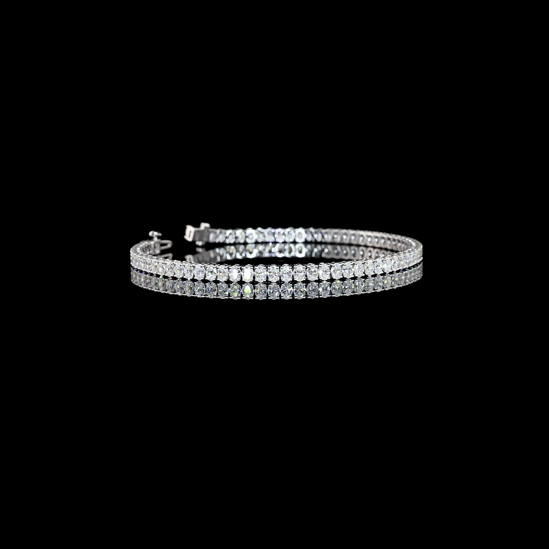 14K WHITE GOLDTennis Necklace