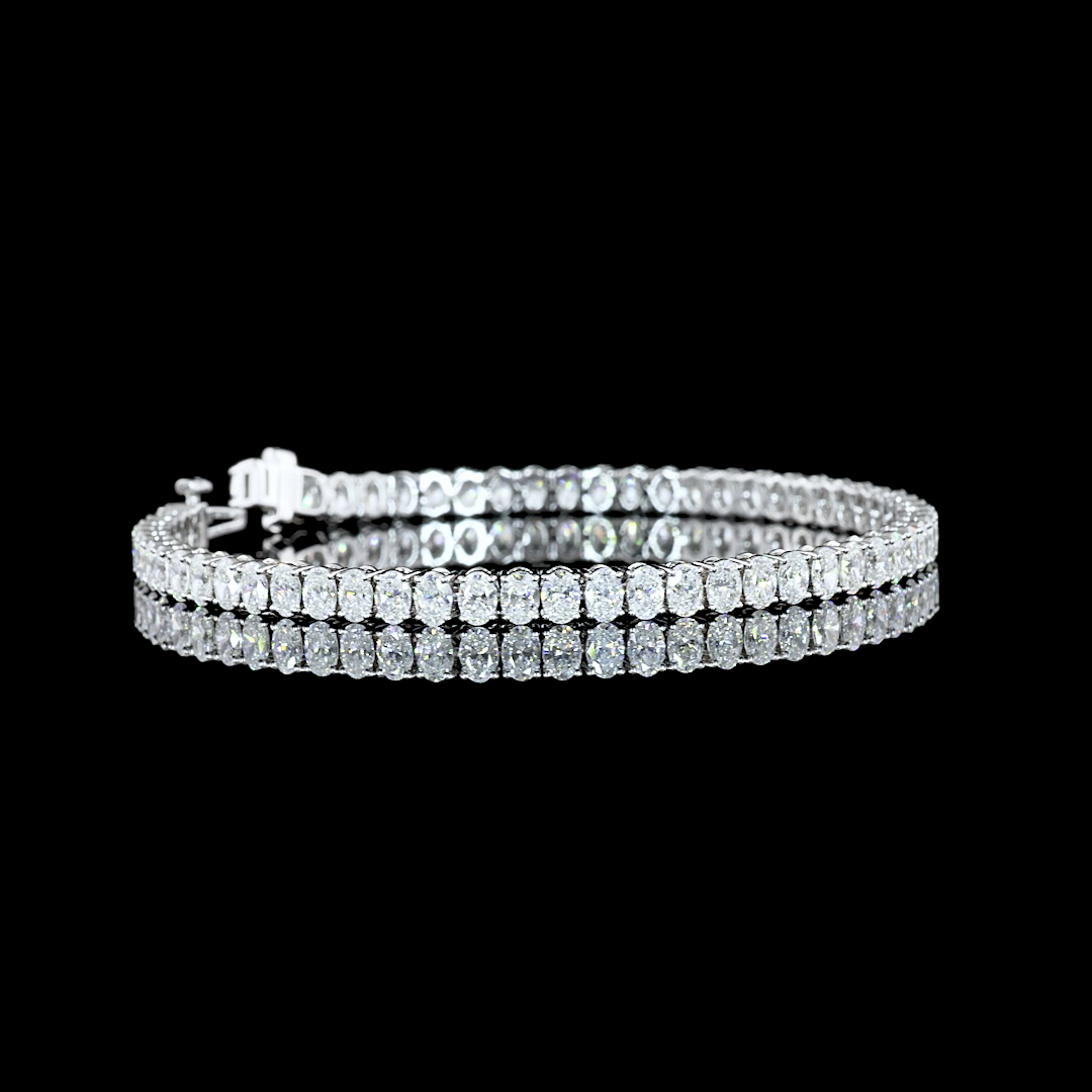 14K WHITE GOLDTennis Necklace