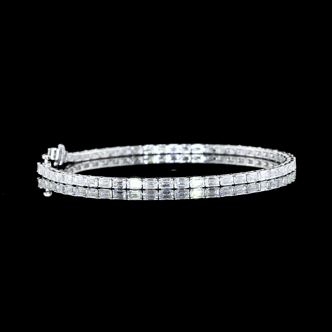 14K WHITE GOLDTennis Necklace