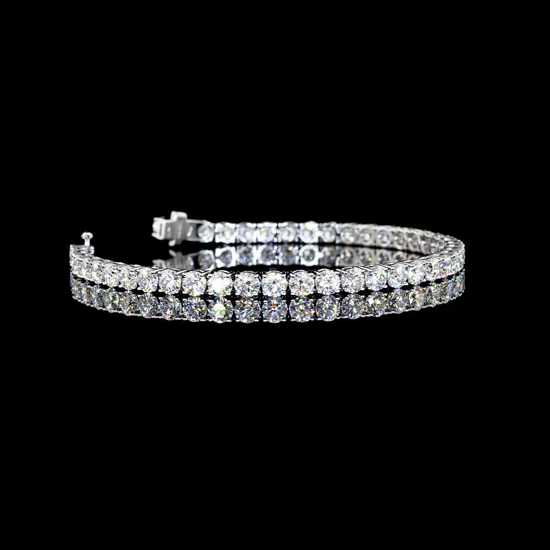 14K WHITE GOLDTennis Necklace