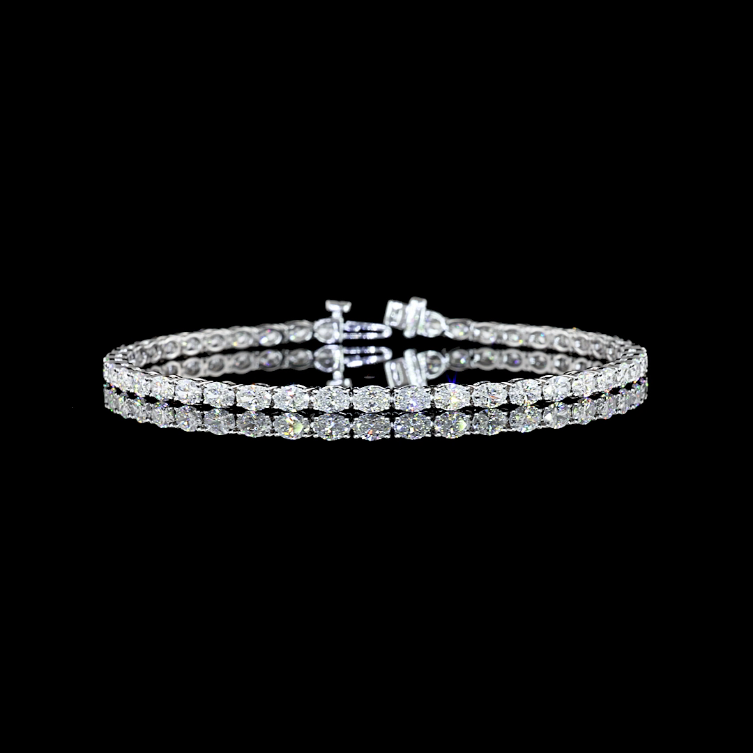 14K WHITE GOLDTennis Necklace