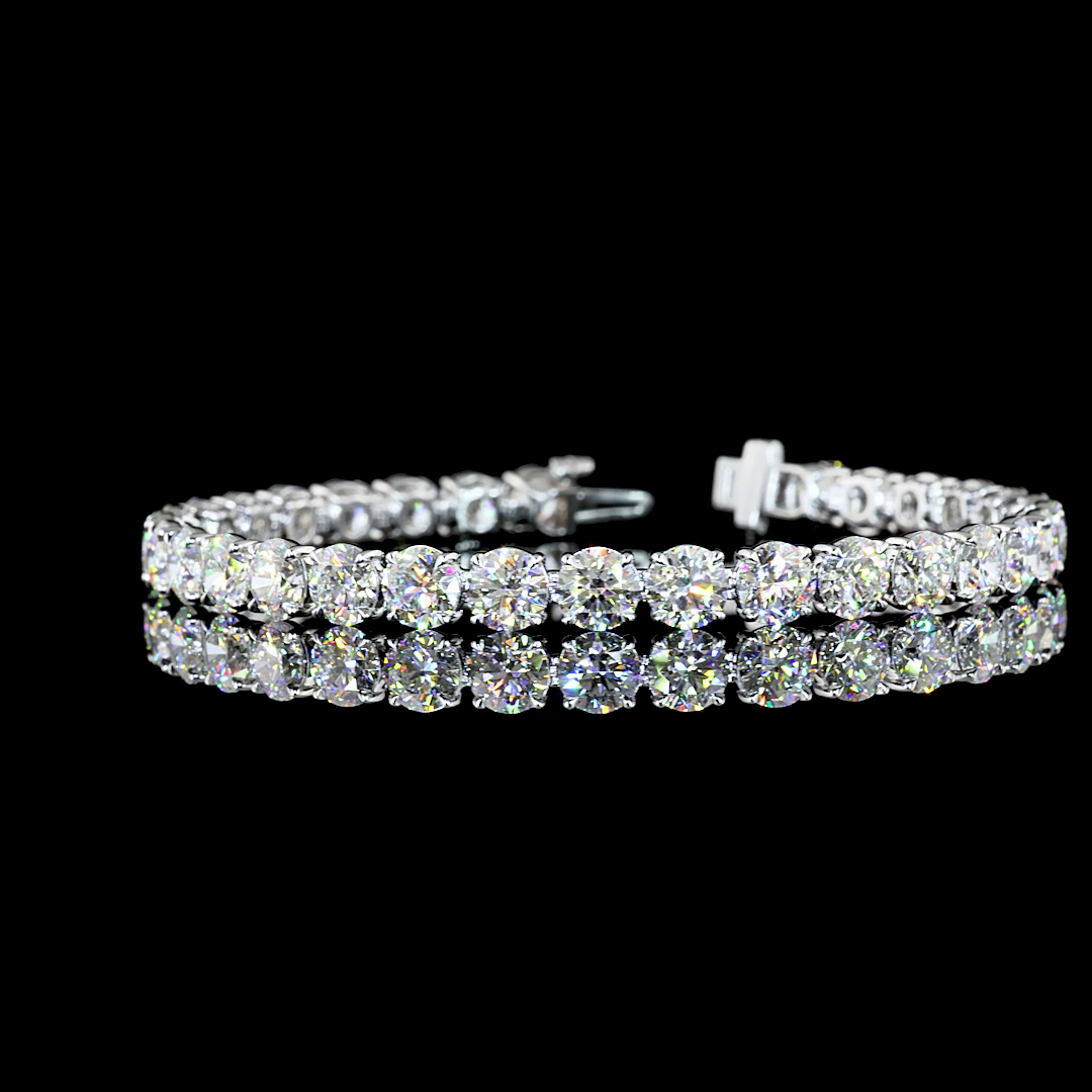 14K WHITE GOLDTennis Necklace