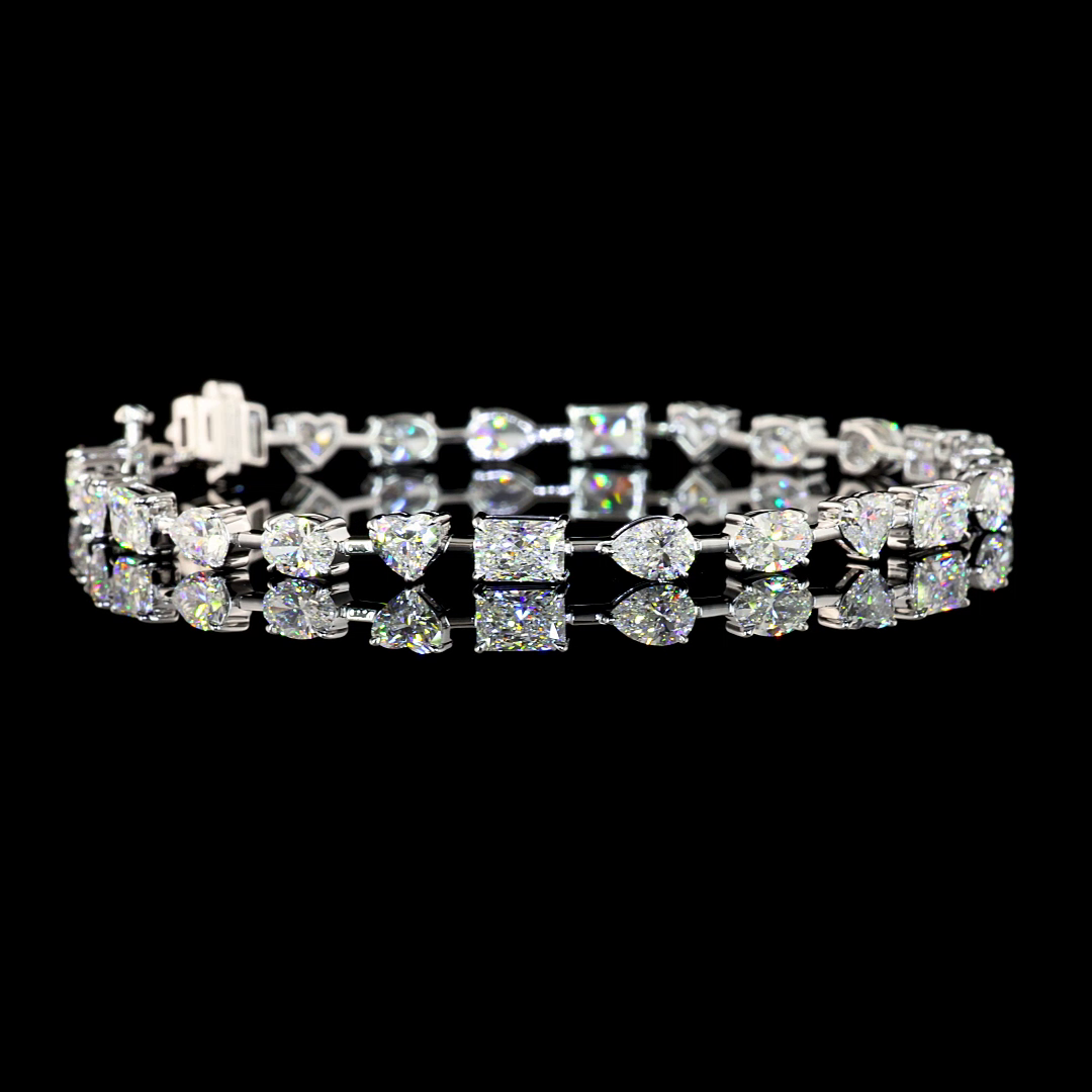 14K WHITE GOLDStation Necklace
