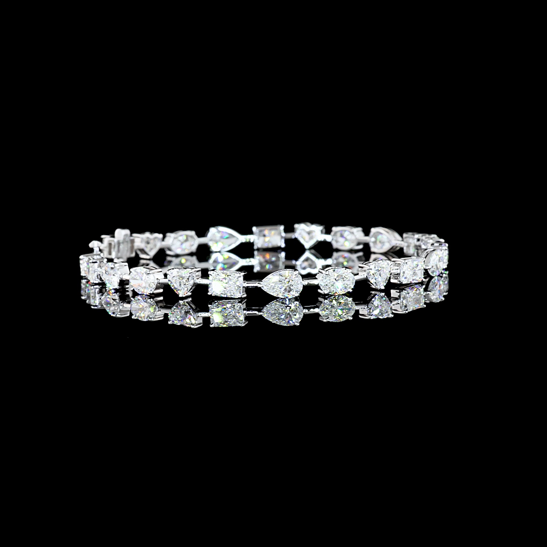 14K WHITE GOLDStation Necklace