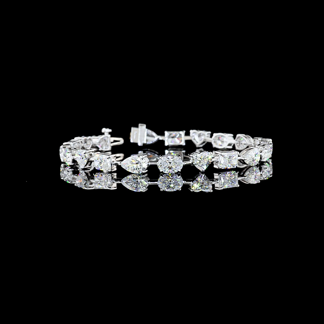 14K WHITE GOLDStation Necklace