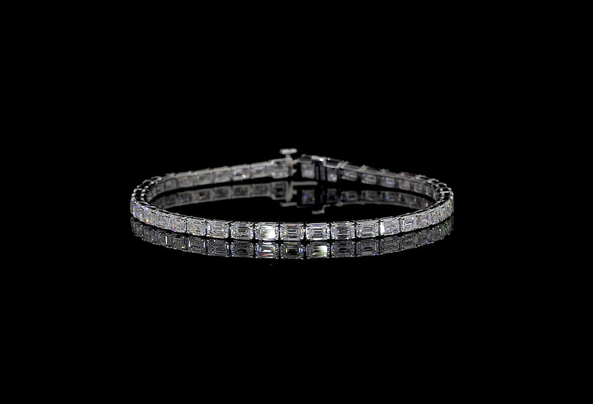 14K WHITE GOLDTennis Necklace