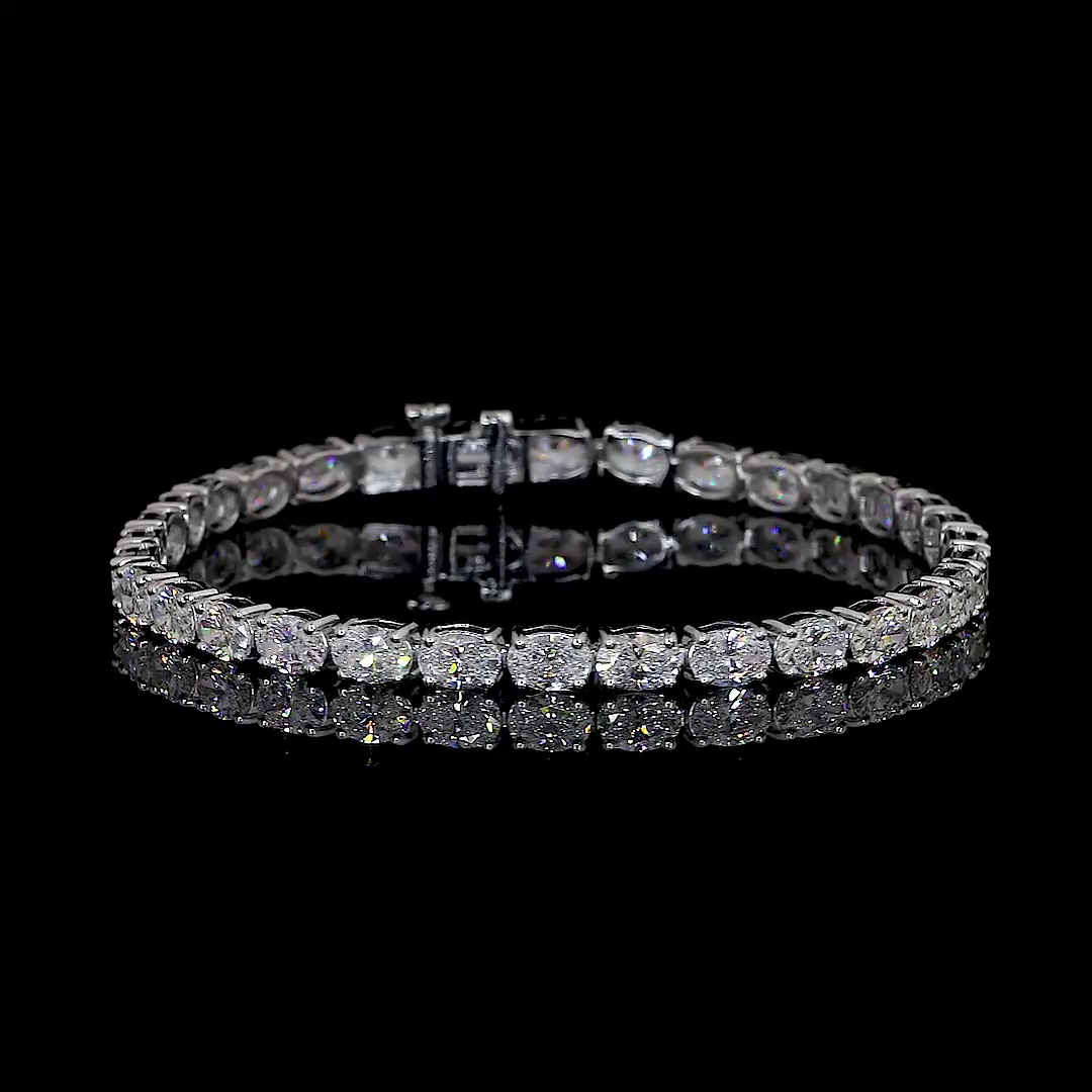 14K WHITE GOLDTennis Necklace