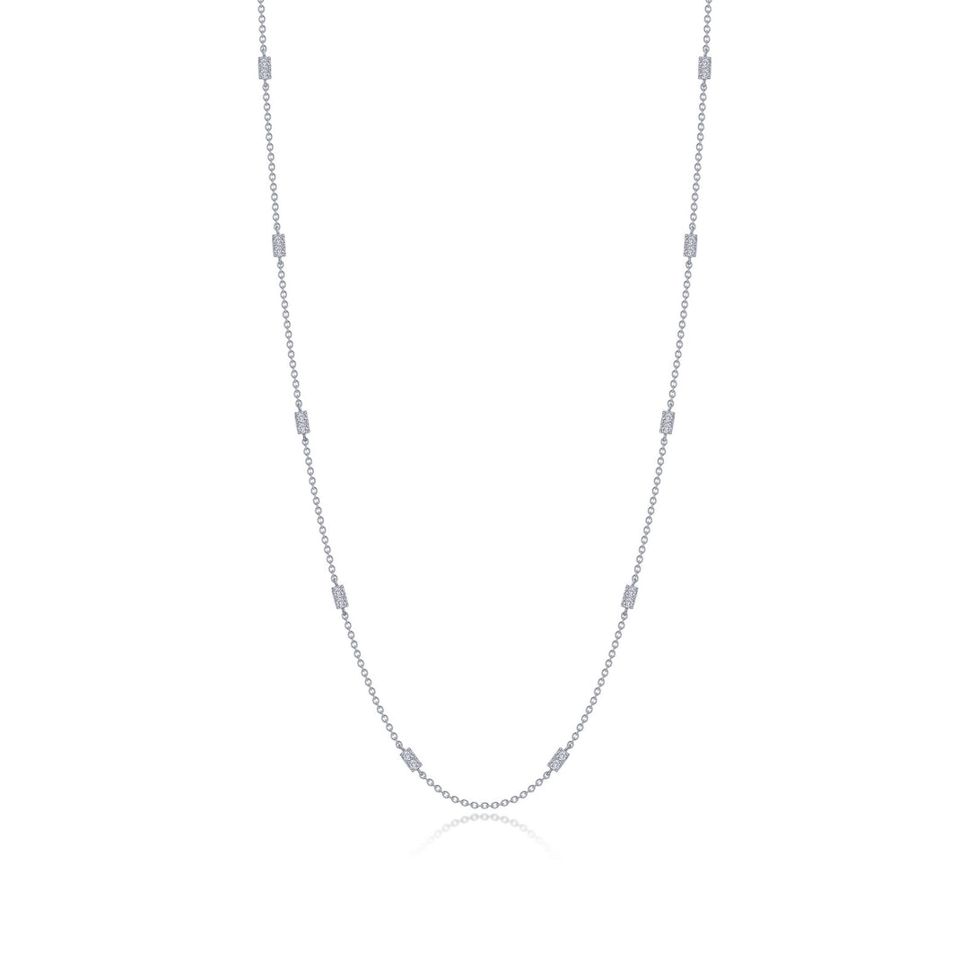 0.6 CTW Adjustable Station Necklace