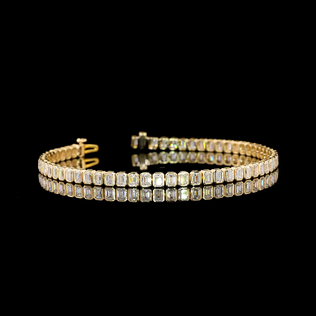 14K YELLOW GOLDTennis Necklace