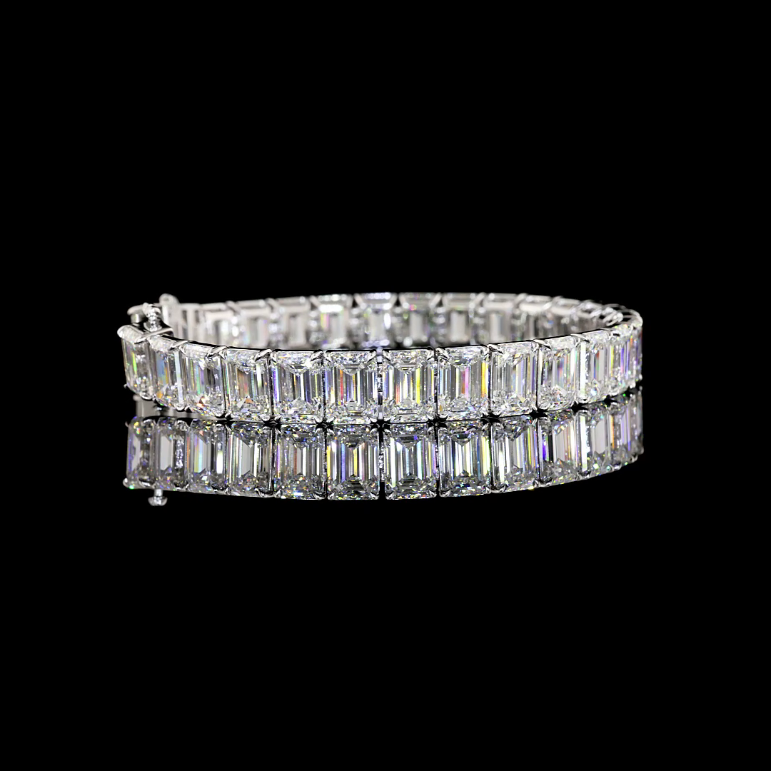 14K WHITE GOLDTennis Necklace