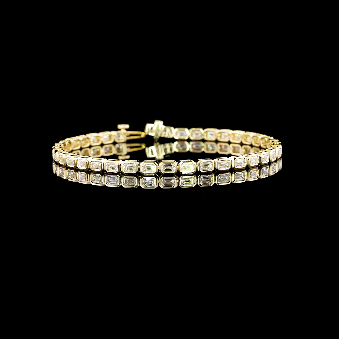 14K YELLOW GOLDTennis Necklace