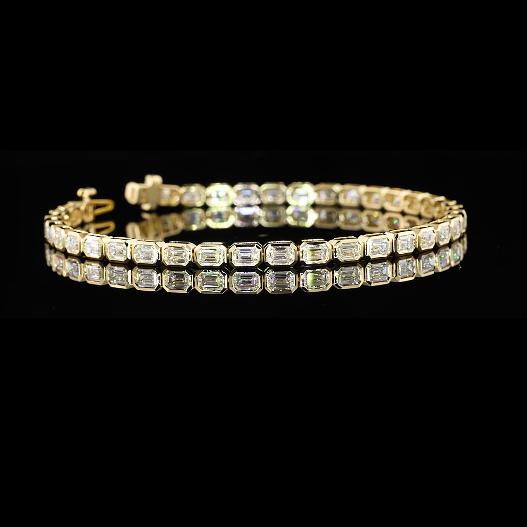 14K YELLOW GOLDTennis Necklace