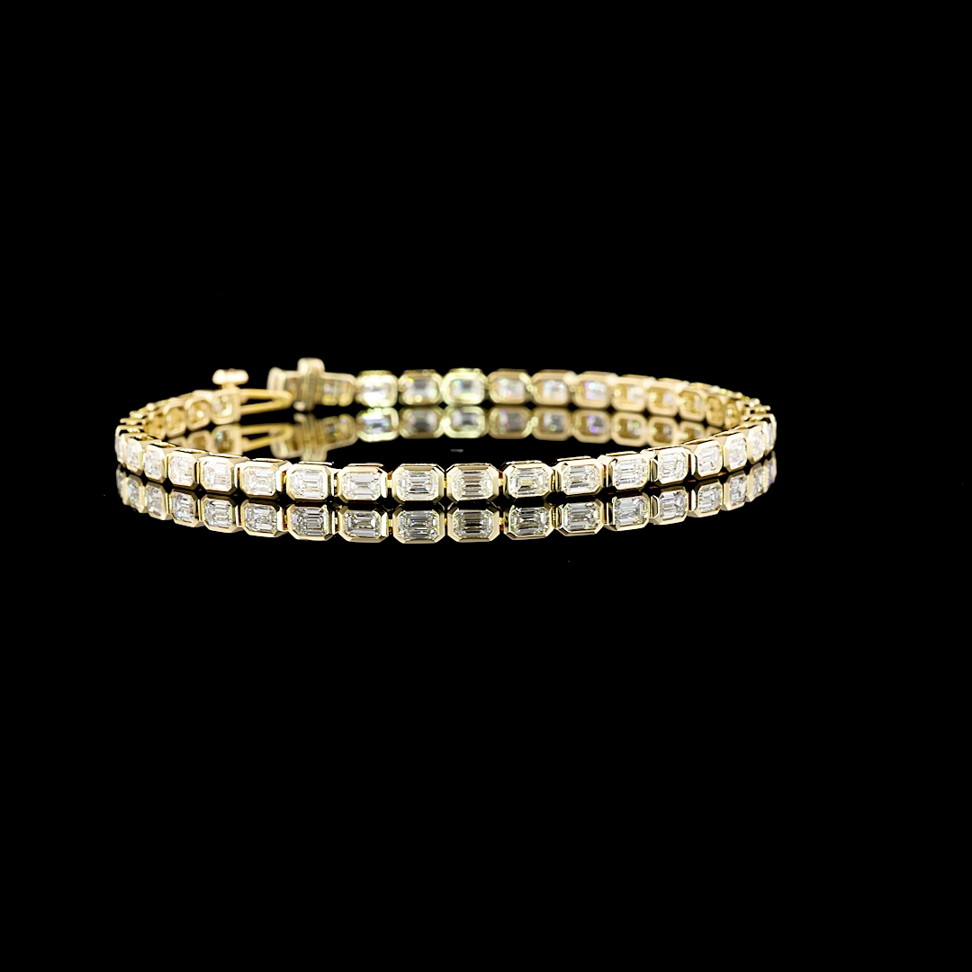 14K YELLOW GOLDTennis Necklace